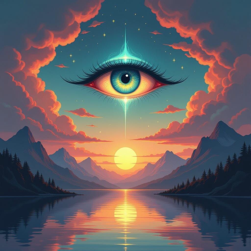 Surreal Eye Surveys Mystical Waterscape in Vibrant Hues and ...