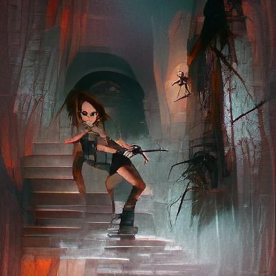 Sinister Tomb Raider Portrait