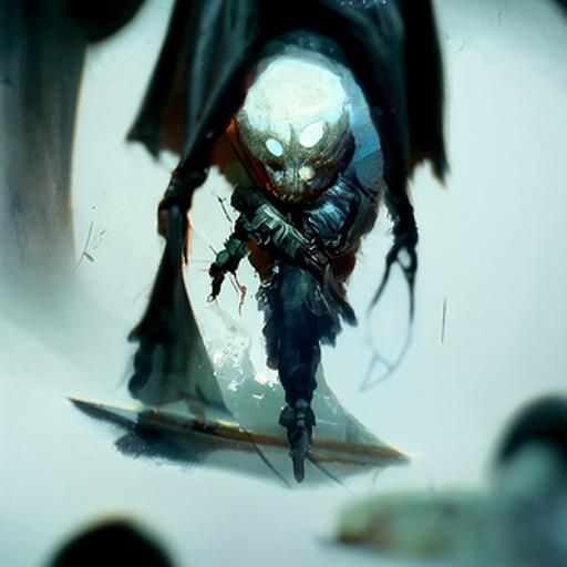 Sinister RPG Character in Fantasy Art Style