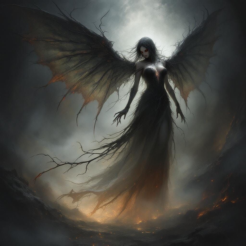 Sinister Spectral Fairy in Mystical Realm