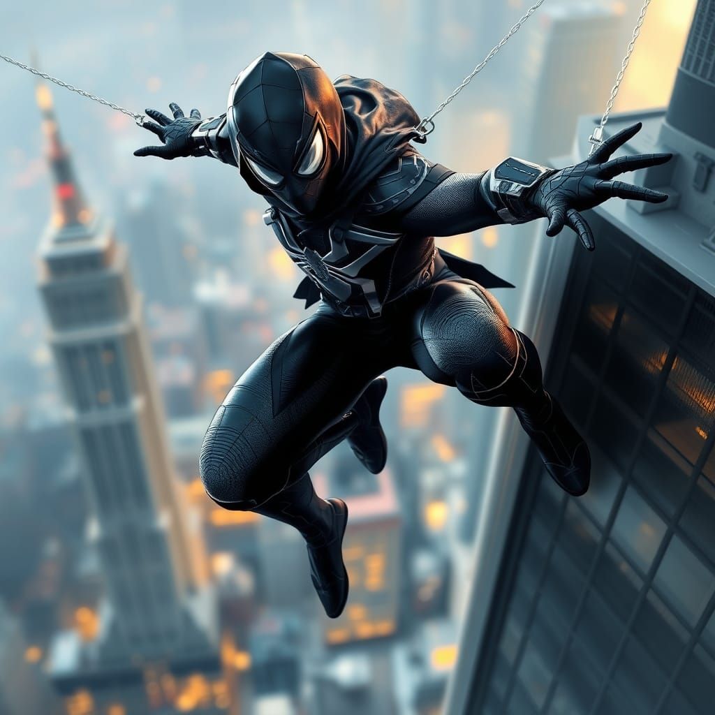 "Flight of the Crow: Urban Hero in Motion"