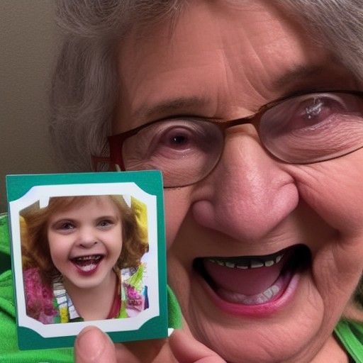 Great Aunt Mona's Off-Putting Monster Teeth Card
