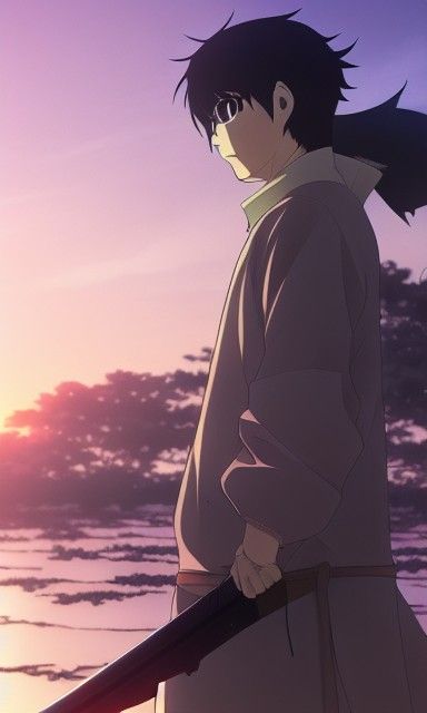 Samurai's Lamborghini and Tiger, Anime Key Visual