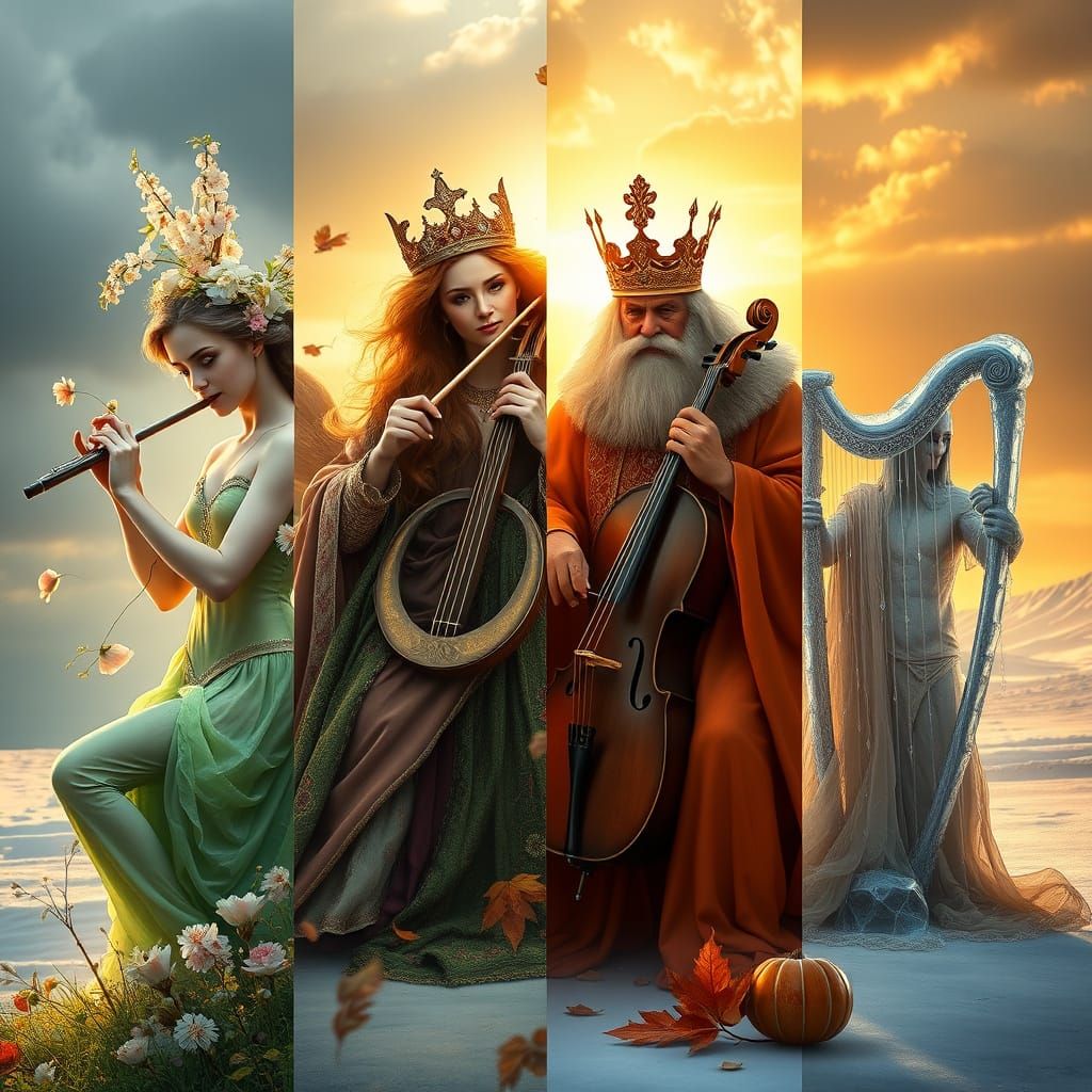 Four Musical Seasons: Spring Nymph to Winter Sorcerer