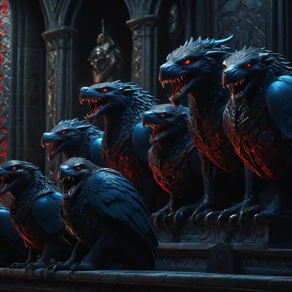 Demons at an Awards Ceremony: Dark Fantasy Concept Art