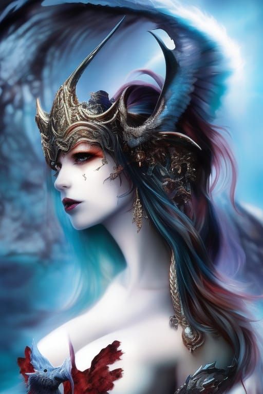 Vampire Mona Lisa: A Dark Fantasy Portrait