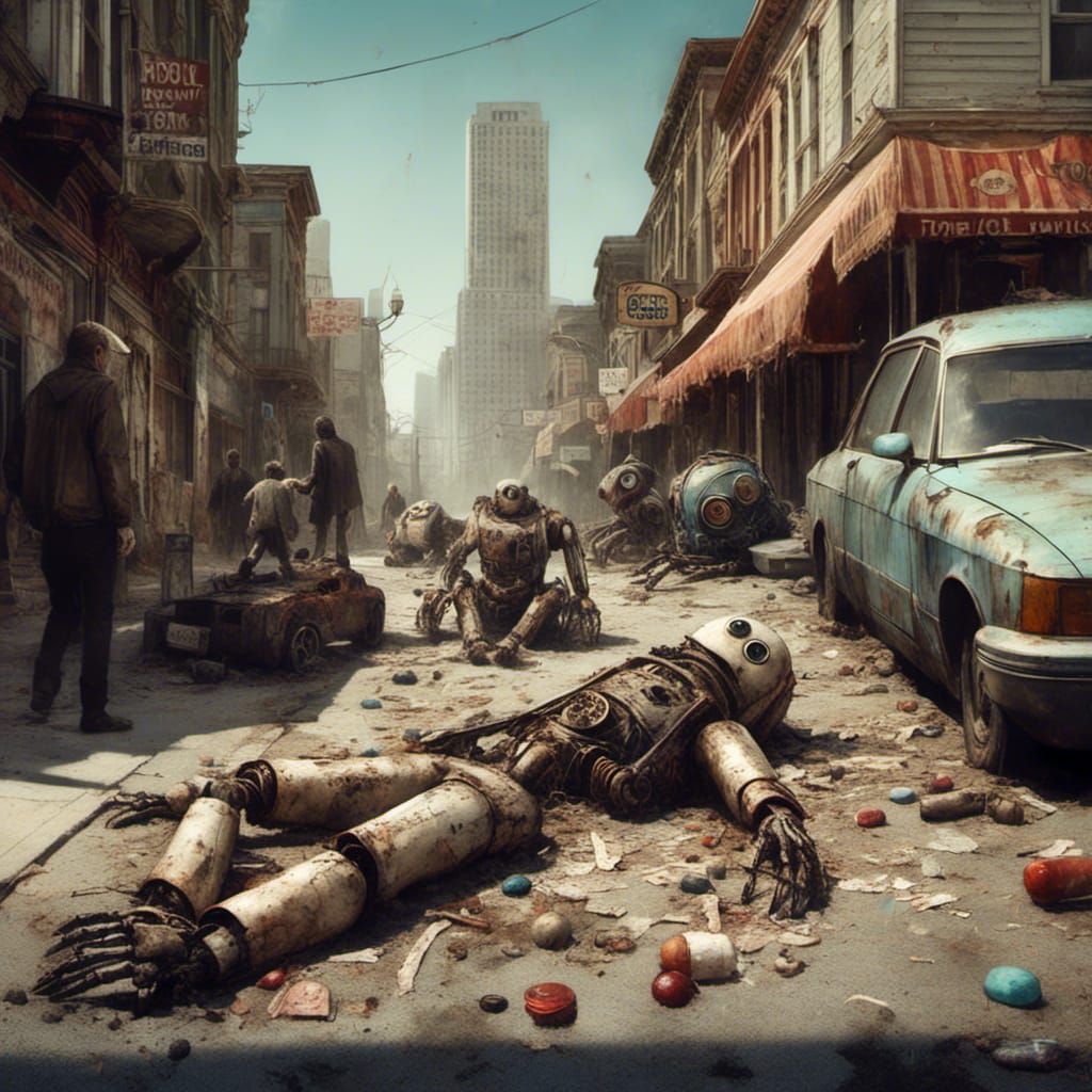 Drugged Robots in San Francisco: A Macabre Scene