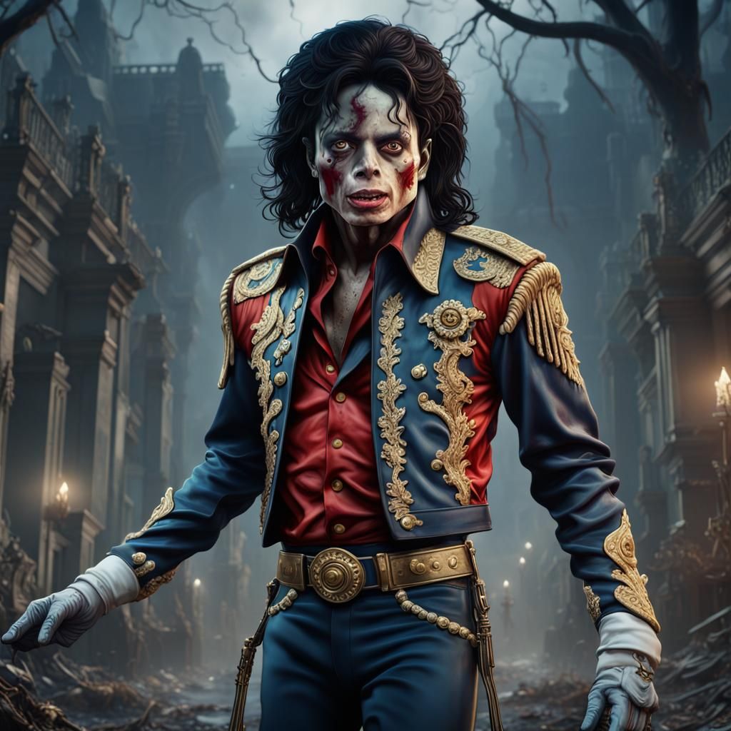 Zombie Michael Jackson: Detailed Matte Painting