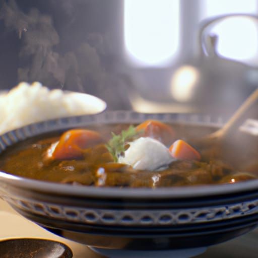Steaming Japanese Curry: Professional Food Photography