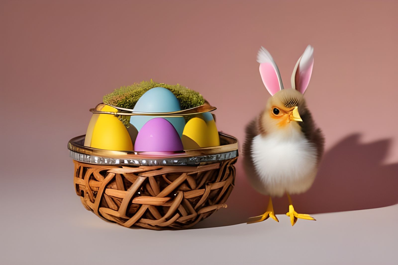 Hatching Easter Chick: Hyperdetailed Concept Art
