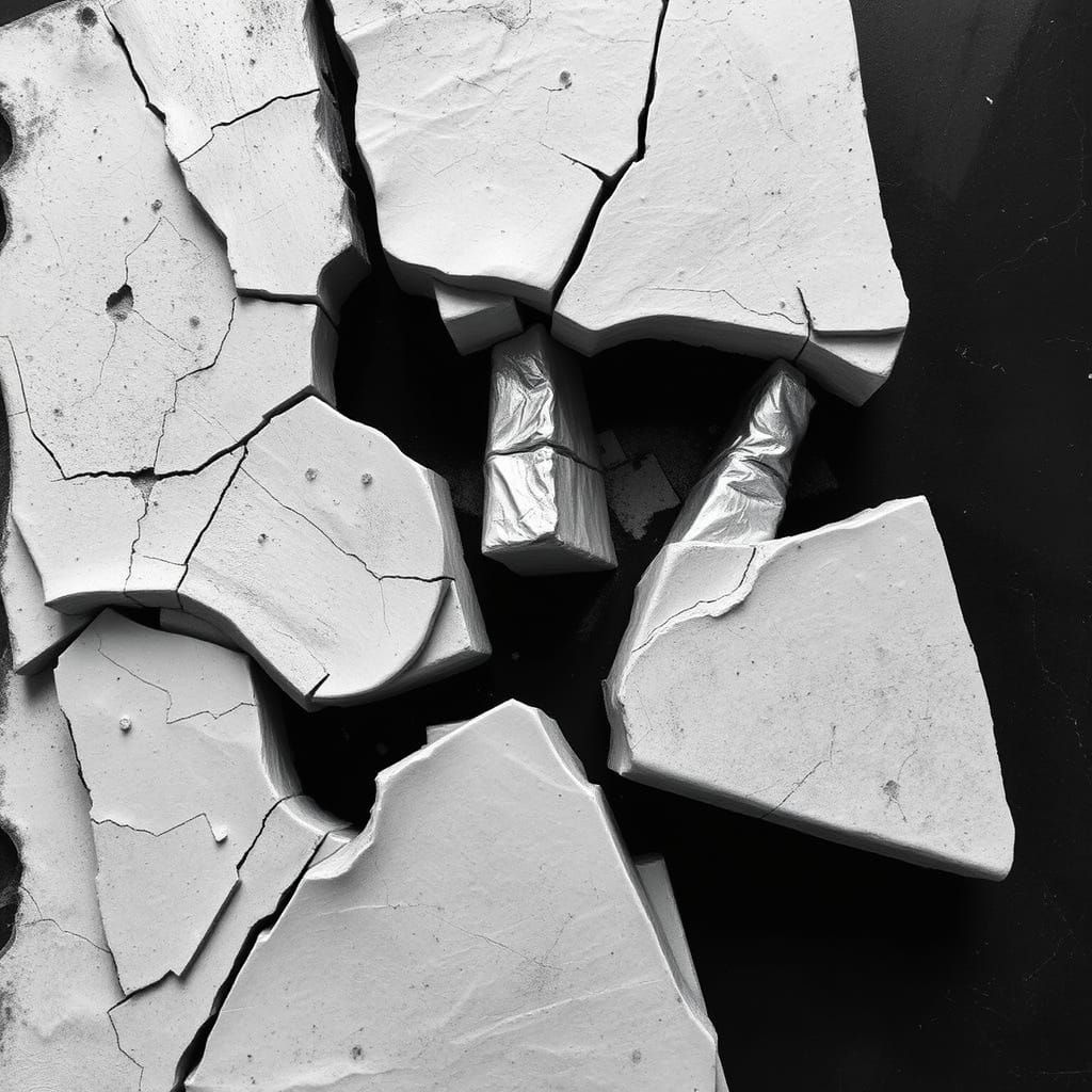 Evocative Image of Brokenness and Despair