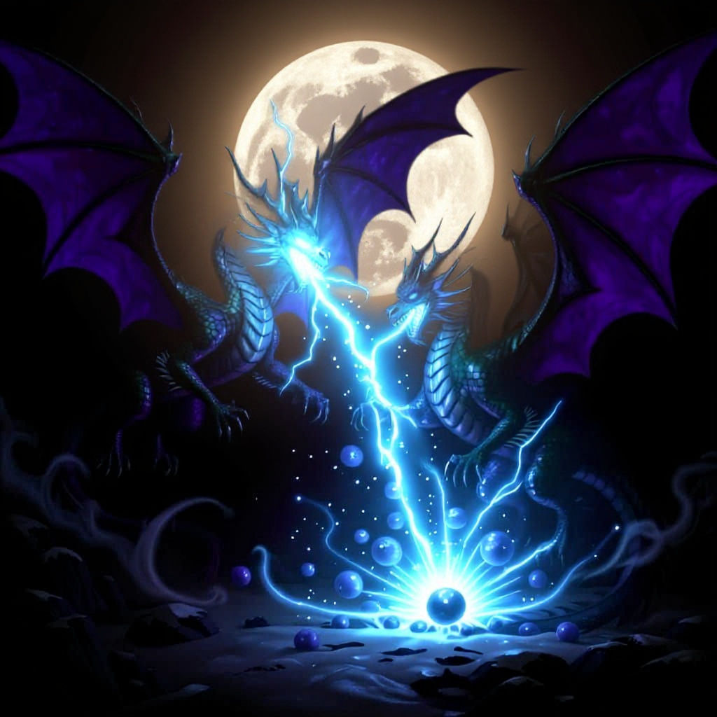 Majestic Dragon on Snowy Peak, Epic Fantasy Art