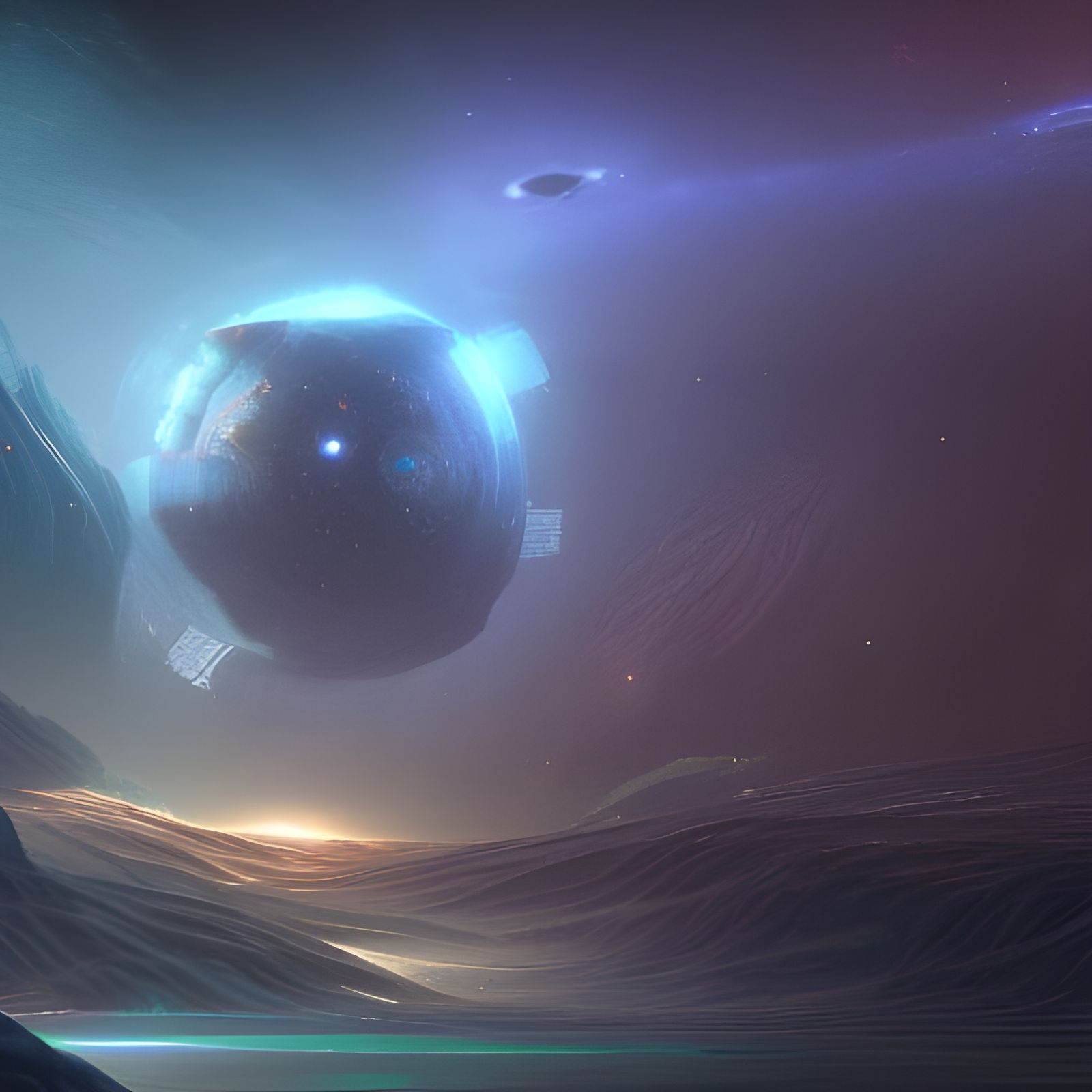 Fantastical Deep Space Human Mind Concept Art