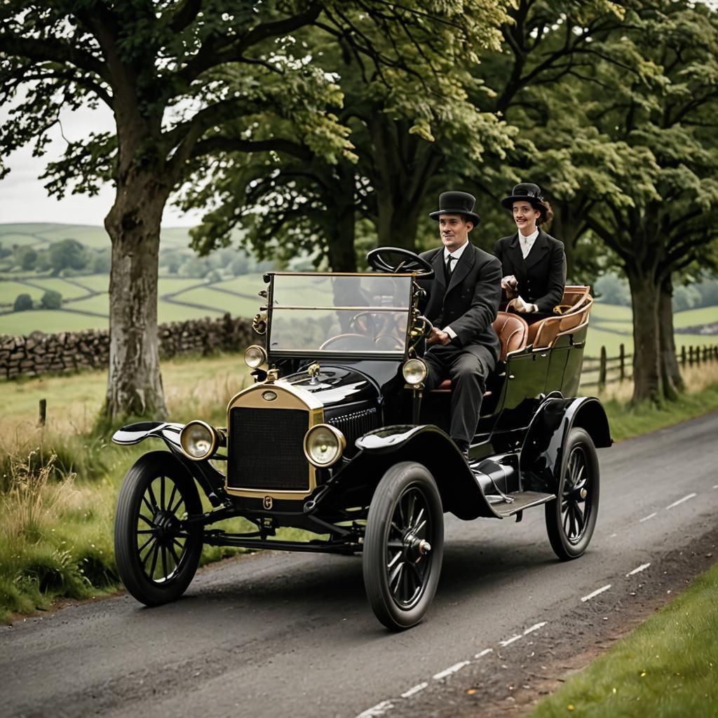 Irish Countryside Drive in a Ford Model T