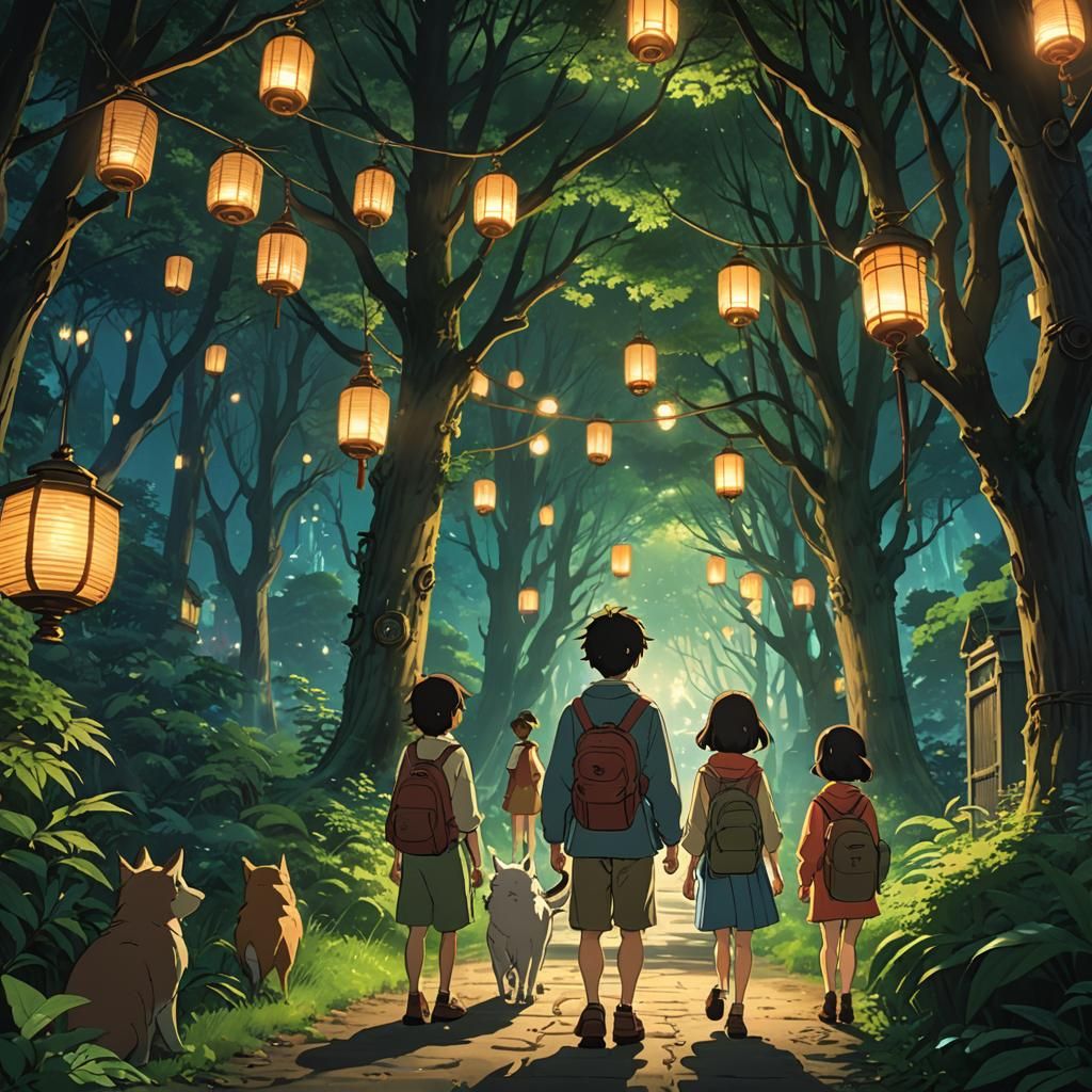 Enchanted Forest Night Parade: Anime Key Visual