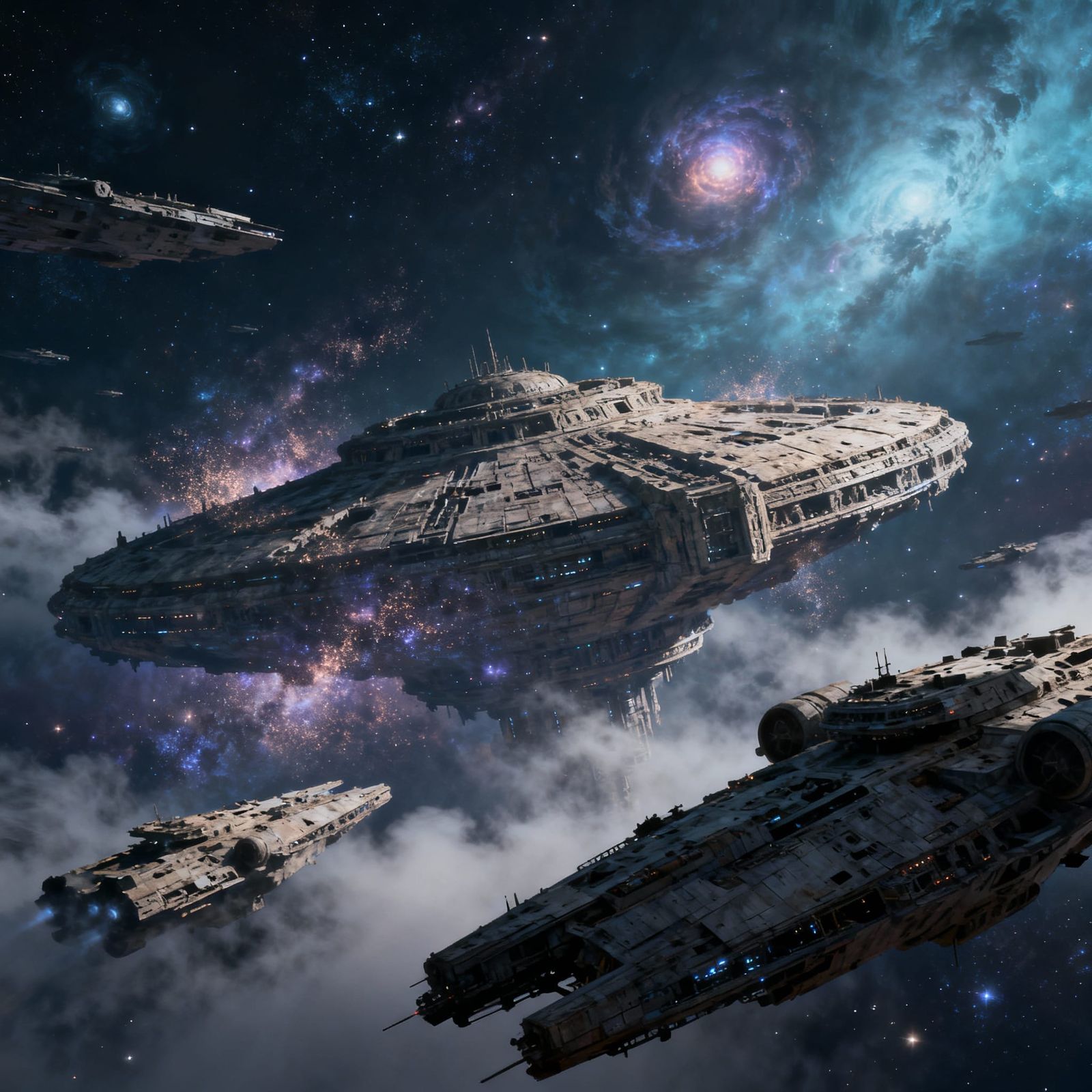 Ancient Alien Space Station in Cosmic Void