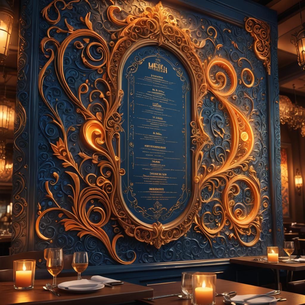 Magical Menu Board: Fantasy Concept Art