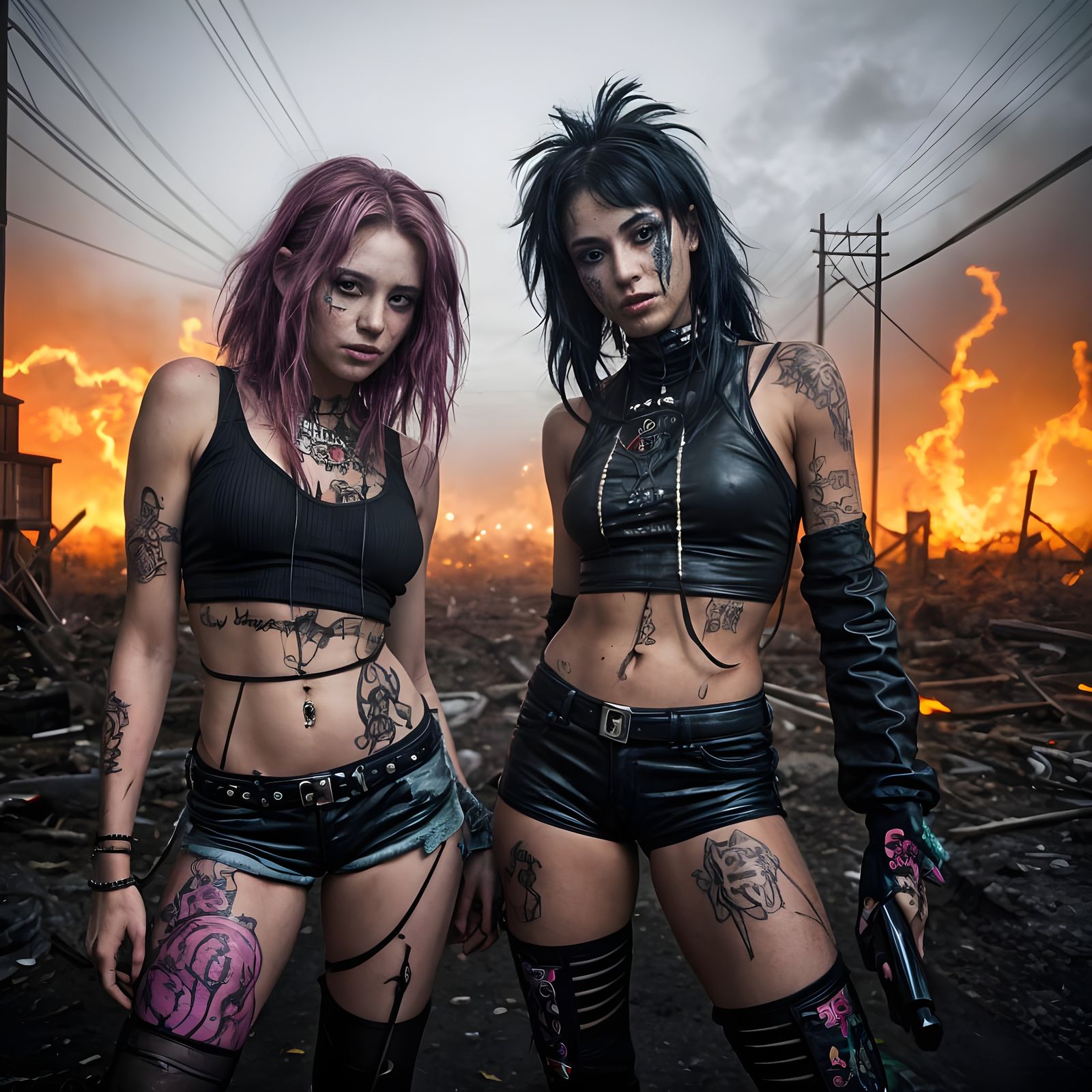 Electric Voodoo Girls Unleash Chaos at Apocalypse Party