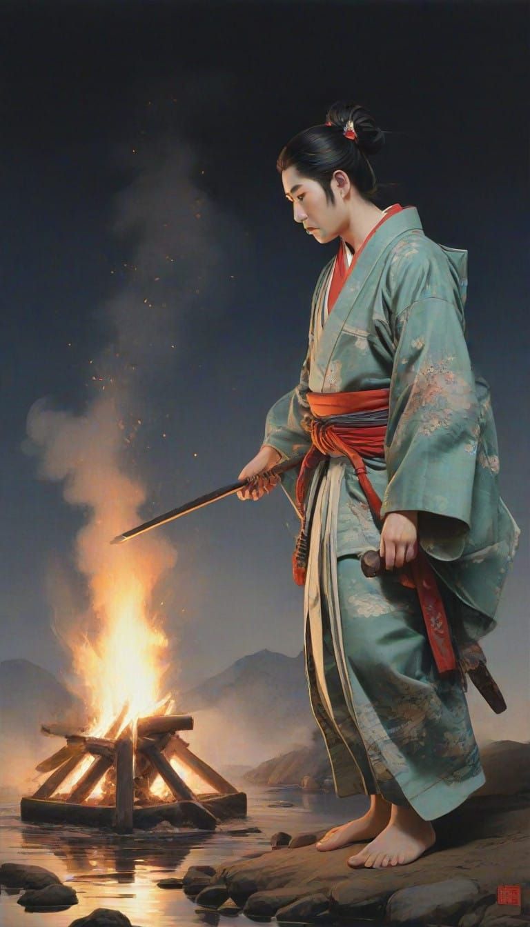 Genji's Journey in a Celestial Pillar