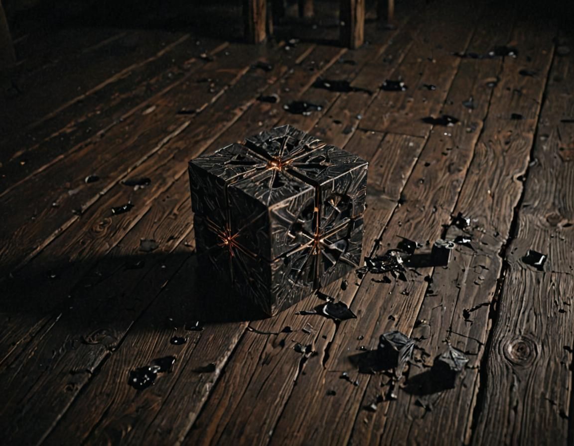 Lament Configuration Cube in Biomechanical Horror Style