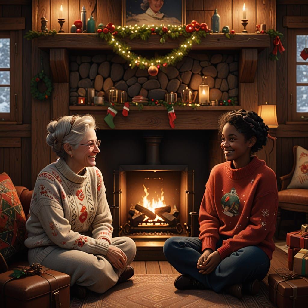 Warm Whimsical Winter Gathering in Cozy Cabin