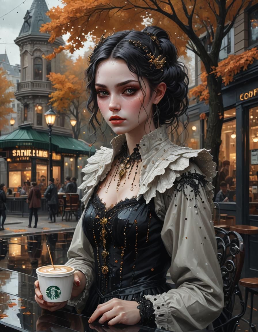 Dark Fairy Cutie in Pixel Art Style