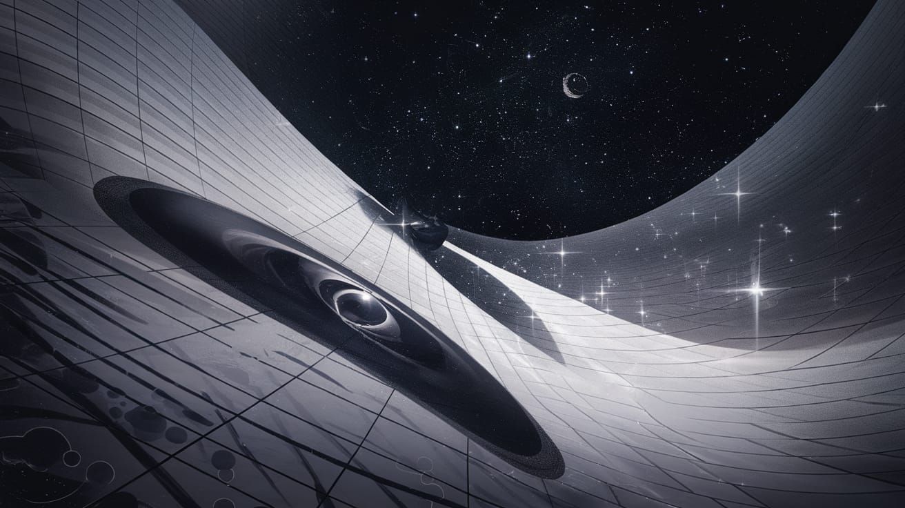 infinite curved space only chromoshadow visible on a wall deep dark shadows   Is a timebomb ticking in your perfect eye?...