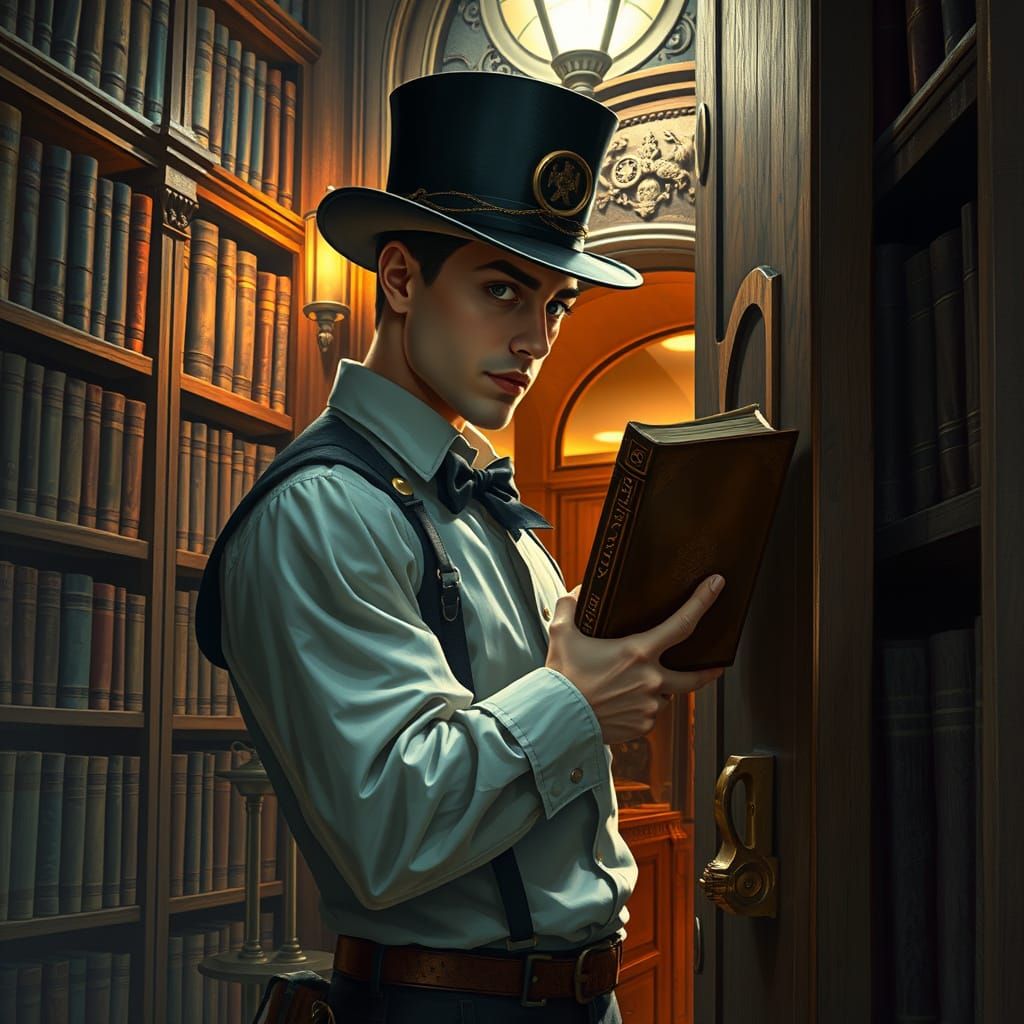 Hidden Speakeasy Entrance in Steampunk Style