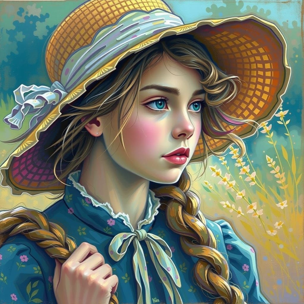 Rural Beauty in a Lush Green Meadow