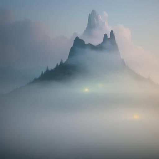 Ethereal Spirit Bond on Misty Mountain Peak