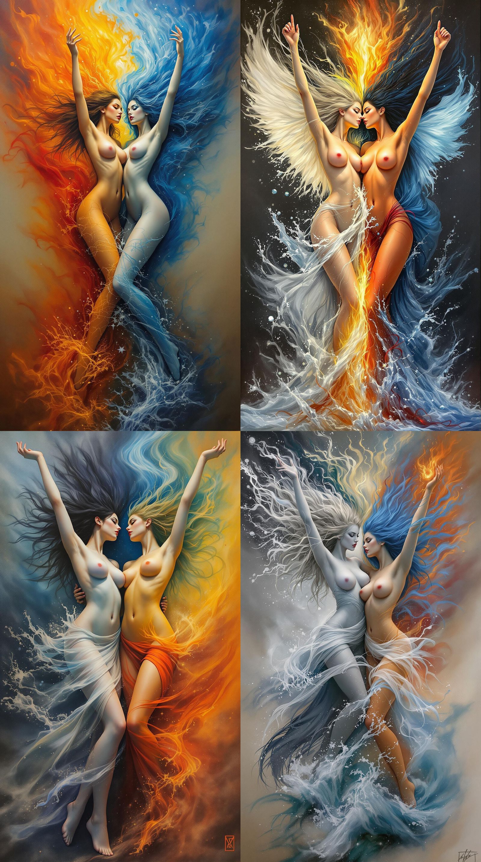 Elemental Women Merge into Magic, Apocalyptic Fantasy