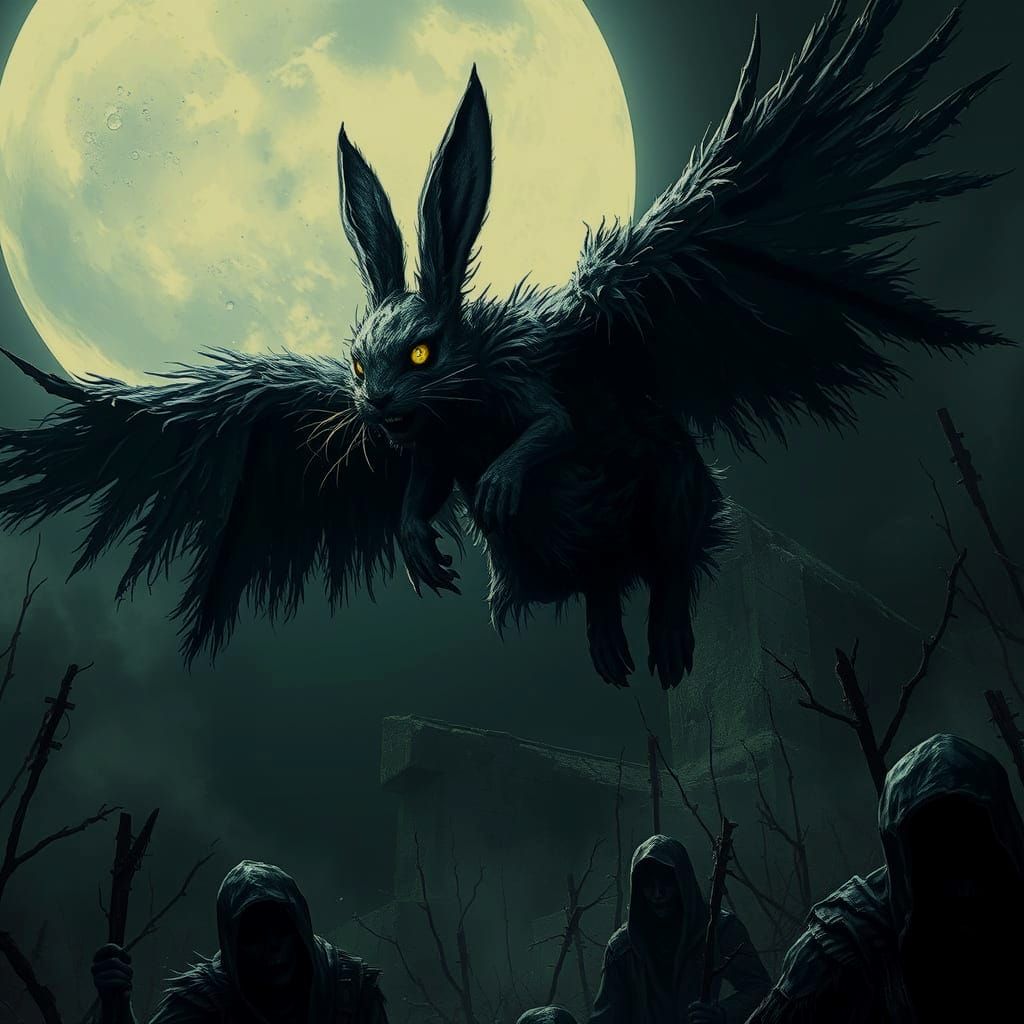 The Were-Rabbit in flight