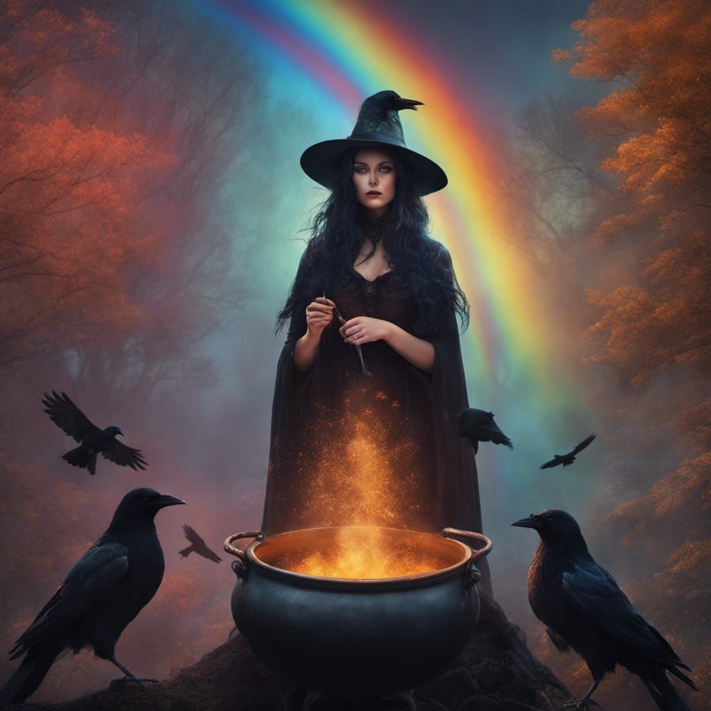 Rainbow witch