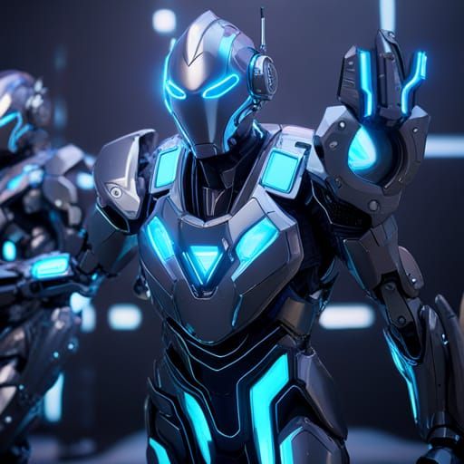 Futuristic Ultraman Mech in Sci-Fi Cinematic Style