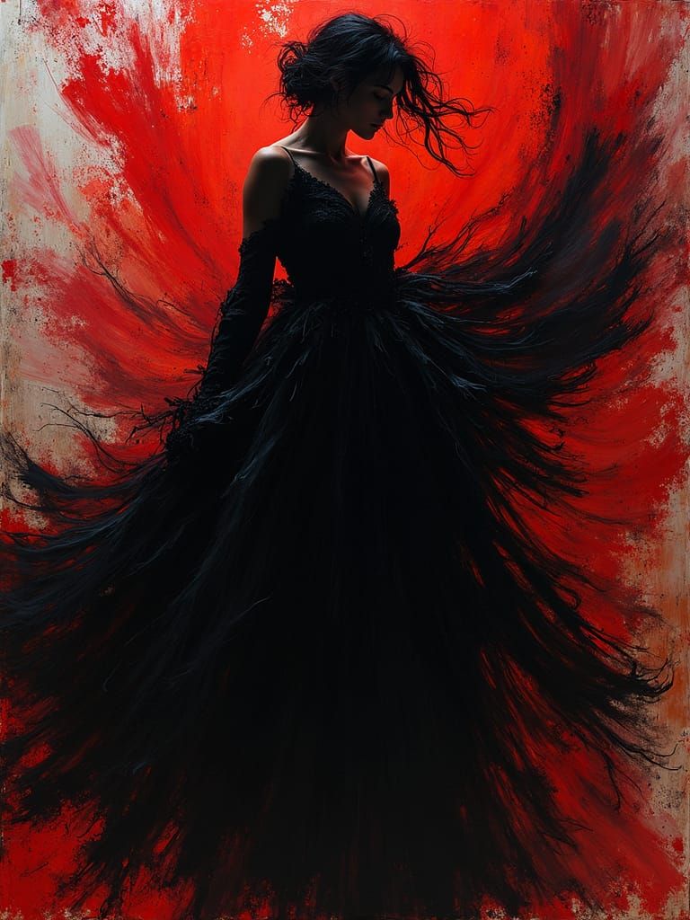 Abstract Liquid Art with Vivid Color Pop