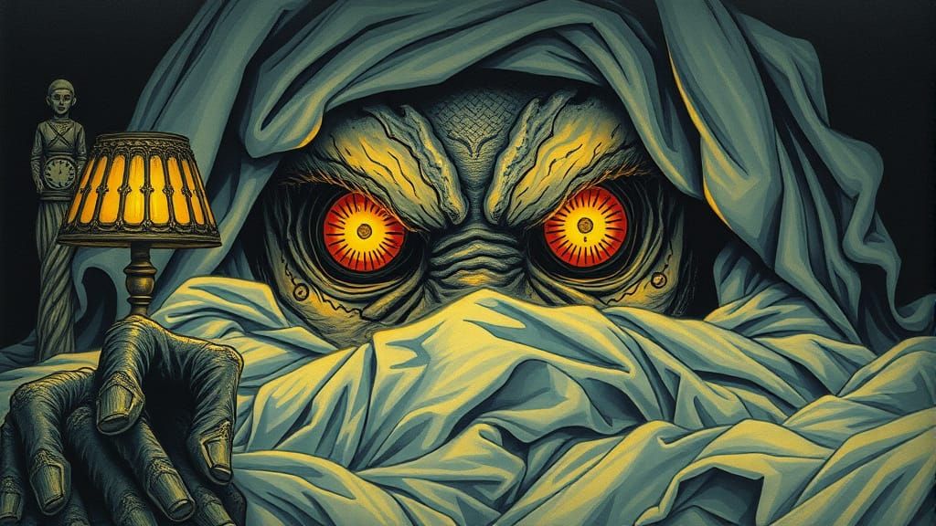 Cyberpunk Kintsugi Paladin Emerges from Dark Depths