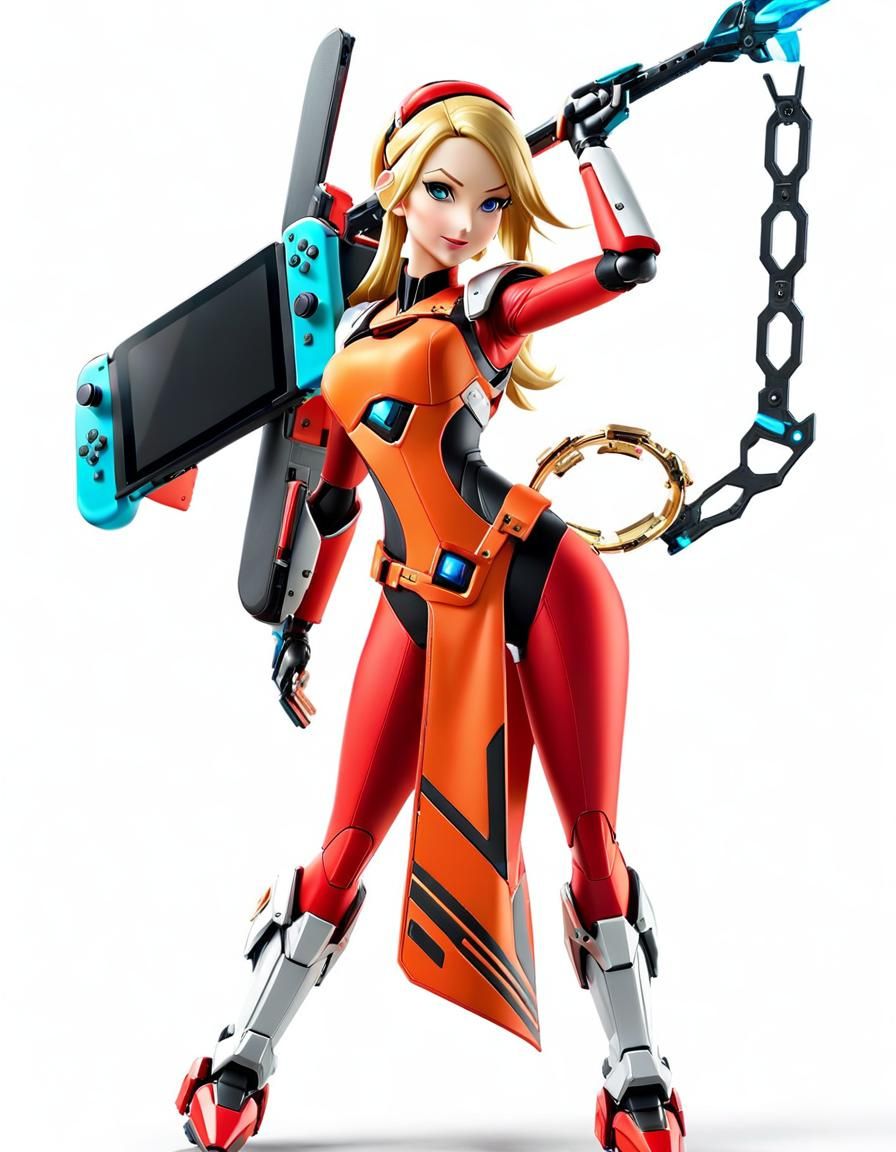 Nintendo Switch Girl in Studio Ghibli Anime Style