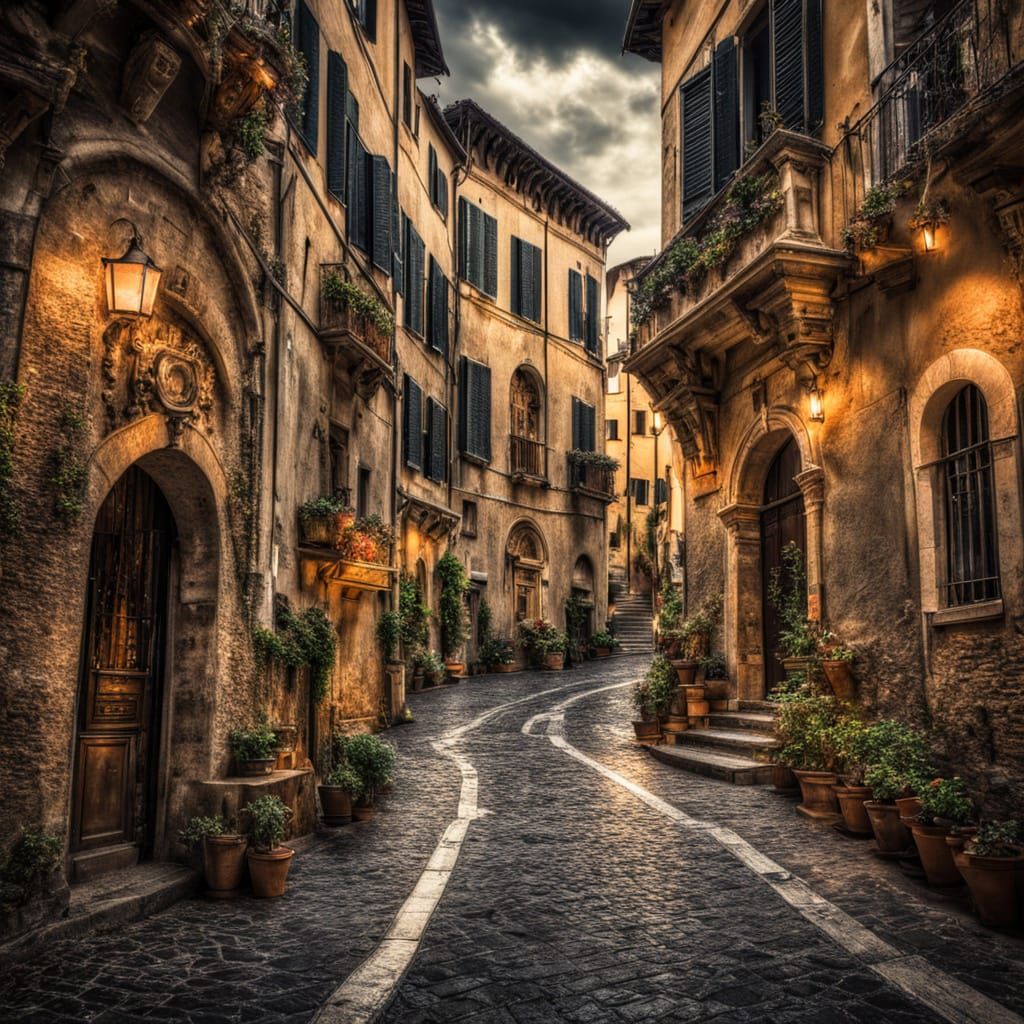 Hyperrealistic Italy in Cinematic Composition