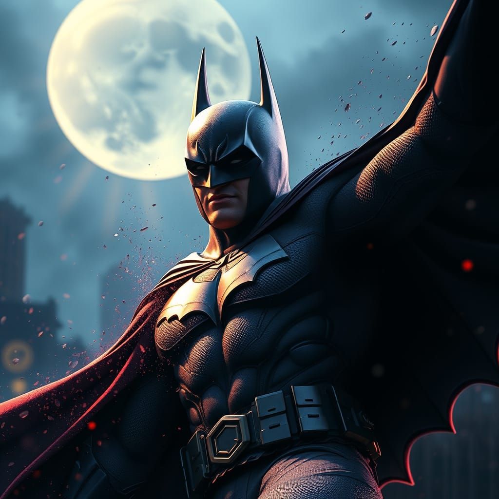 Gothic Batman Emerges from a 1940s Dreamscape in Stunning 8K