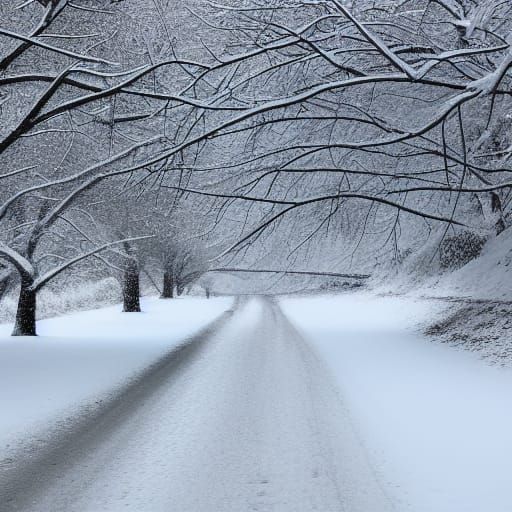 AI Generated Image of Fresh Snow