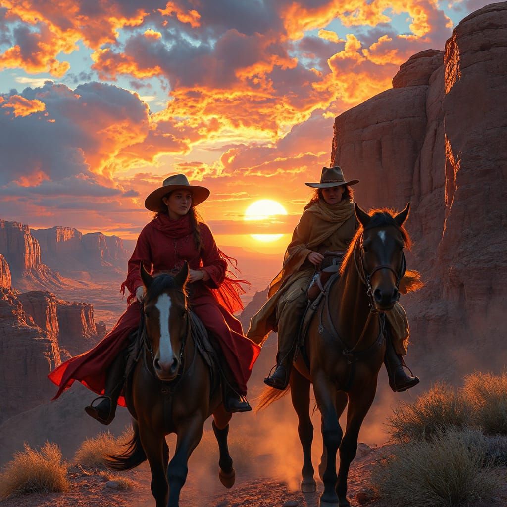 Sisters Return to Red Rock Canyon in Dramatic Digital Matte ...