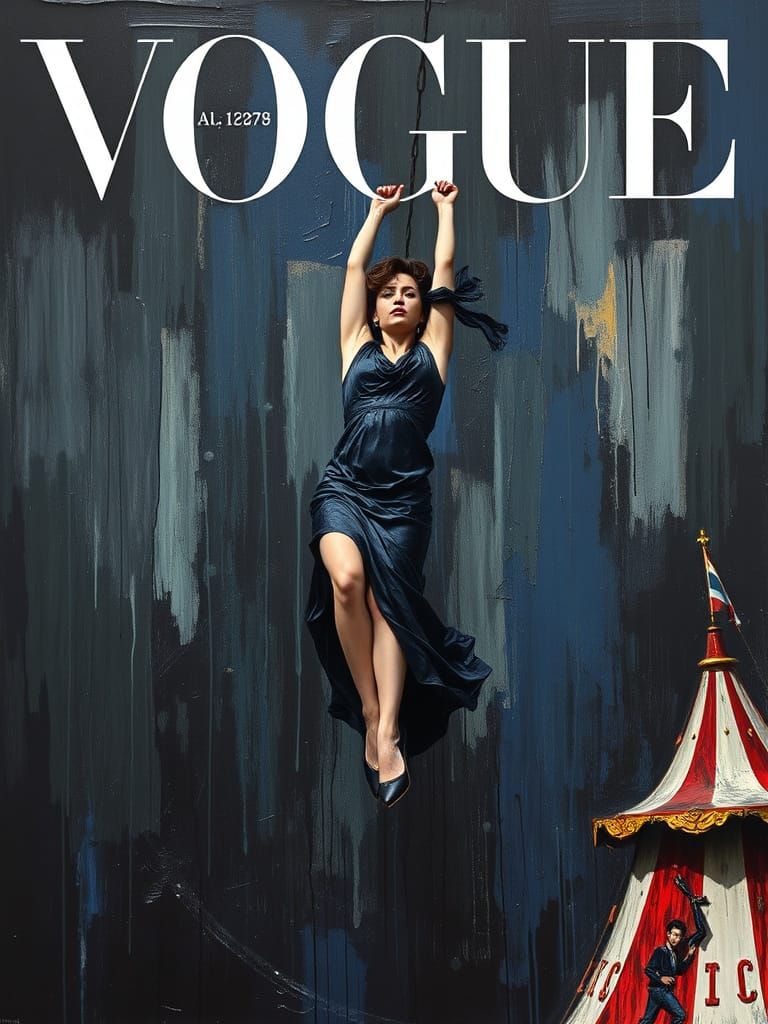 Dark Elegance in a Postmodern Vogue Cover