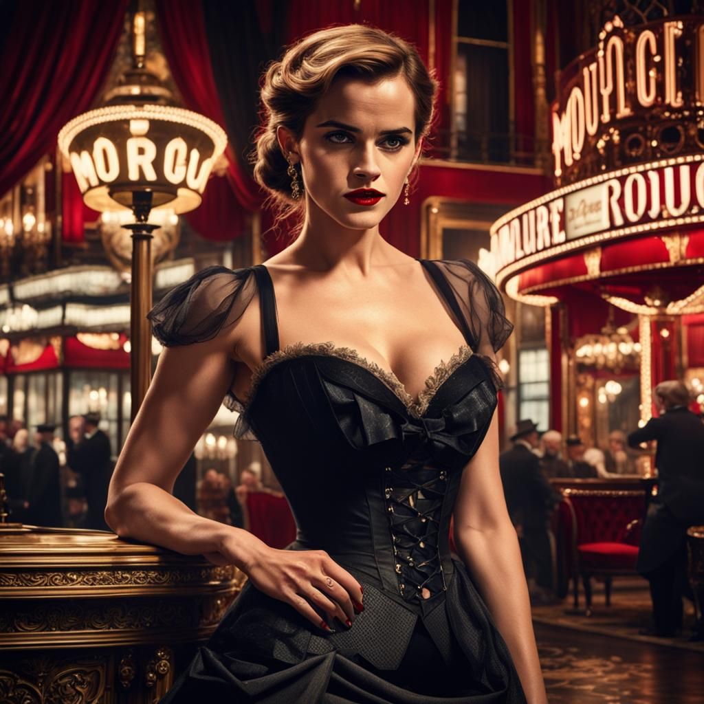 Victorian Pin-Up Model in Dynamic Pose