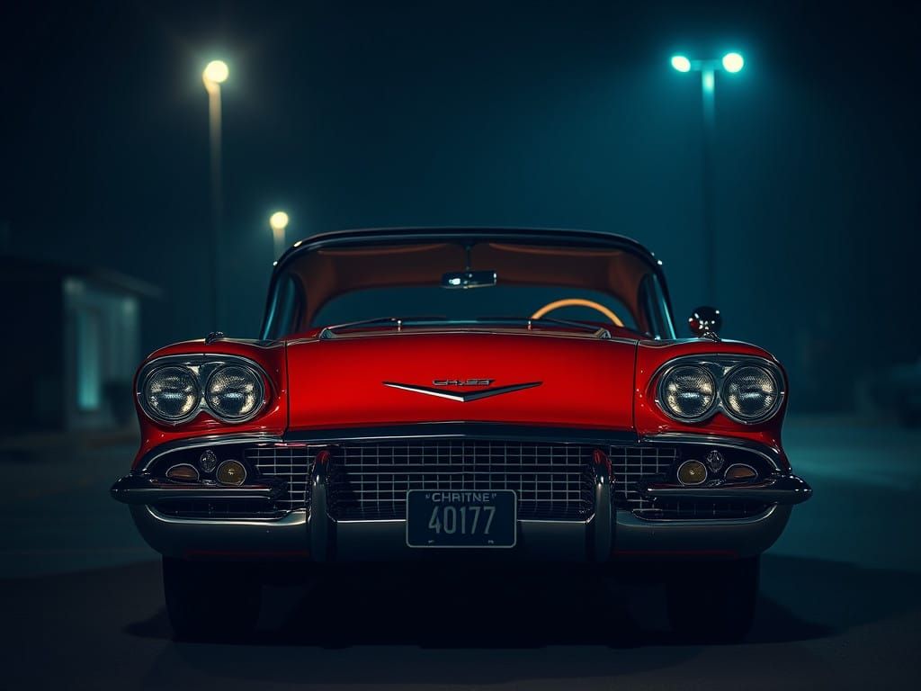 Stunning 1959 Christine Portrait in Dark, Cinematic Style