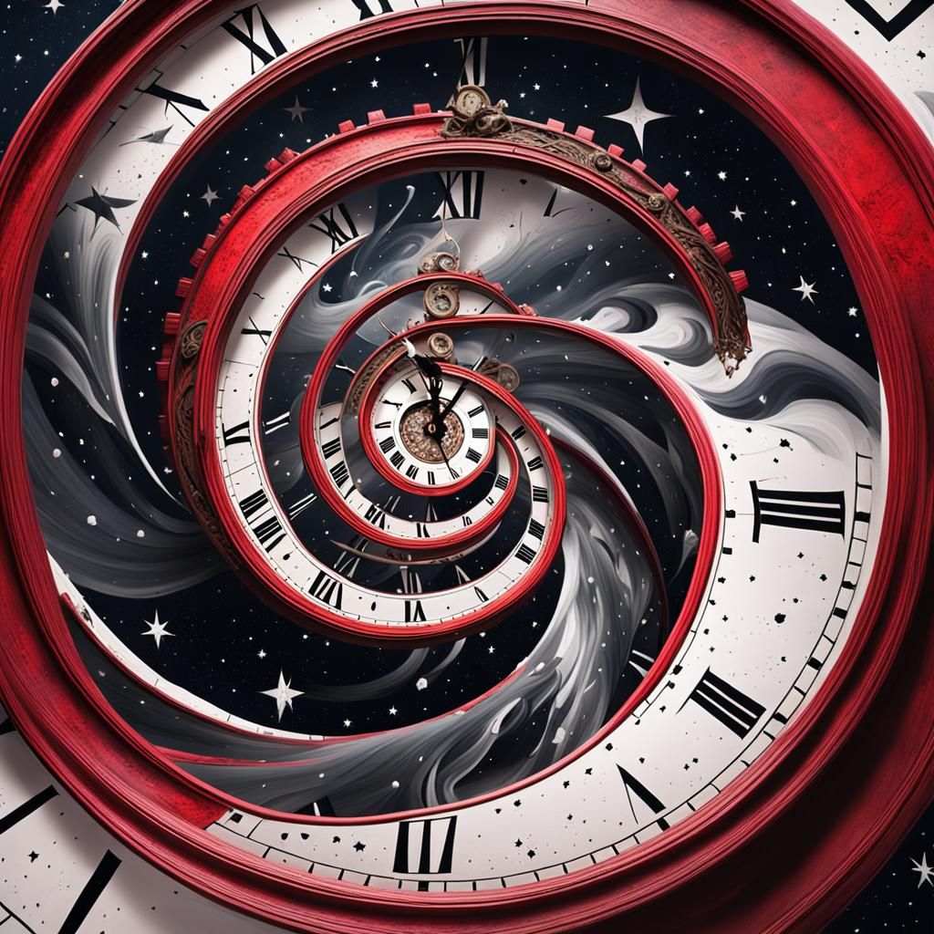 Broken Clock Amidst Cosmic Vortex