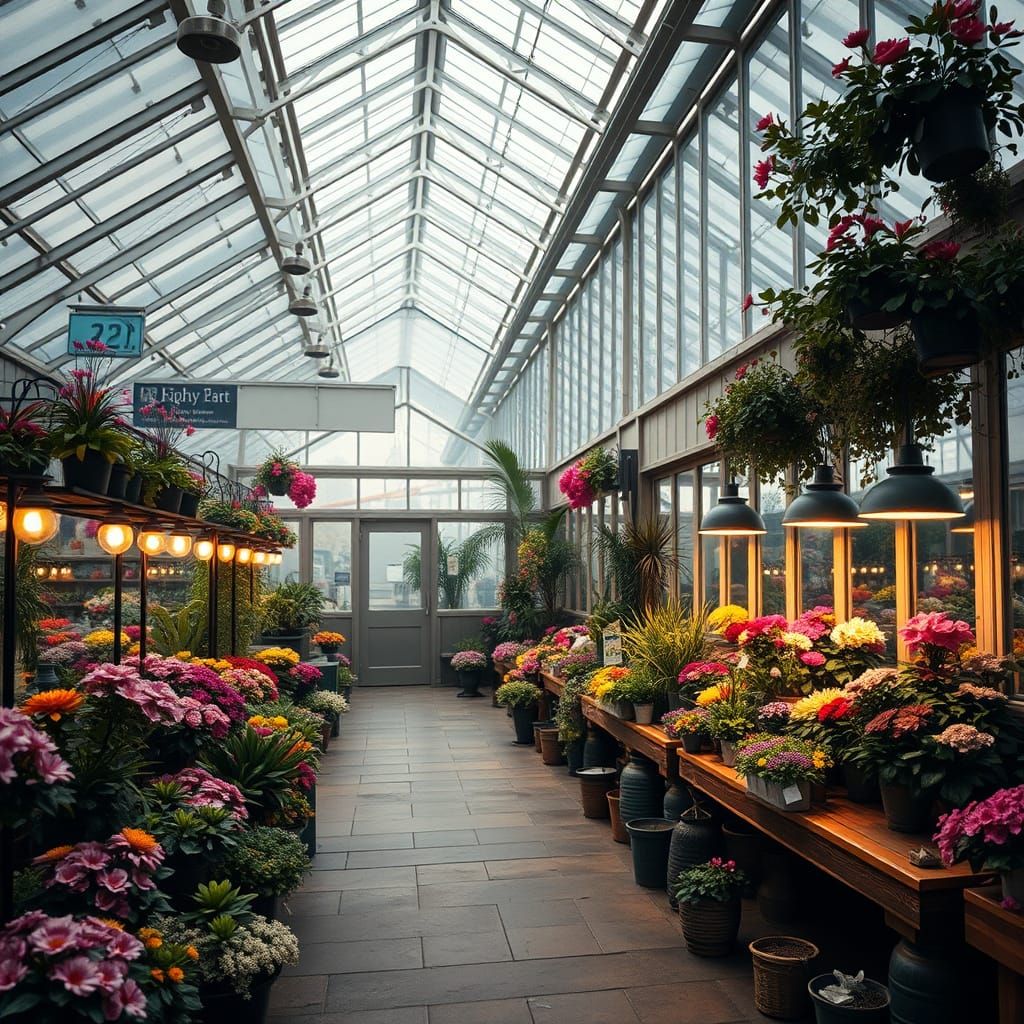 Hypermodern Greenhouse Oasis