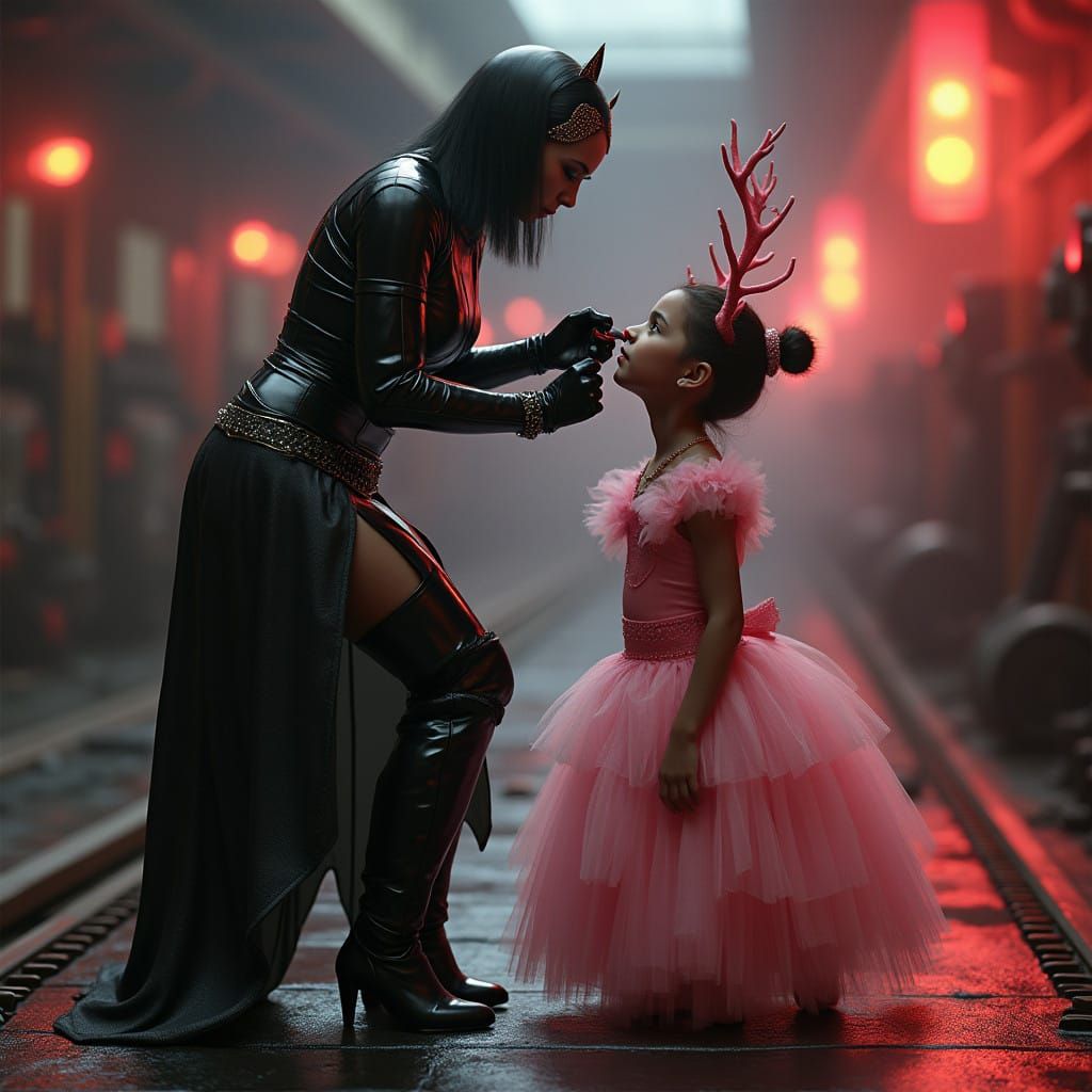 Mistress Peel Dominates in Futuristic Metallic Guard Uniform