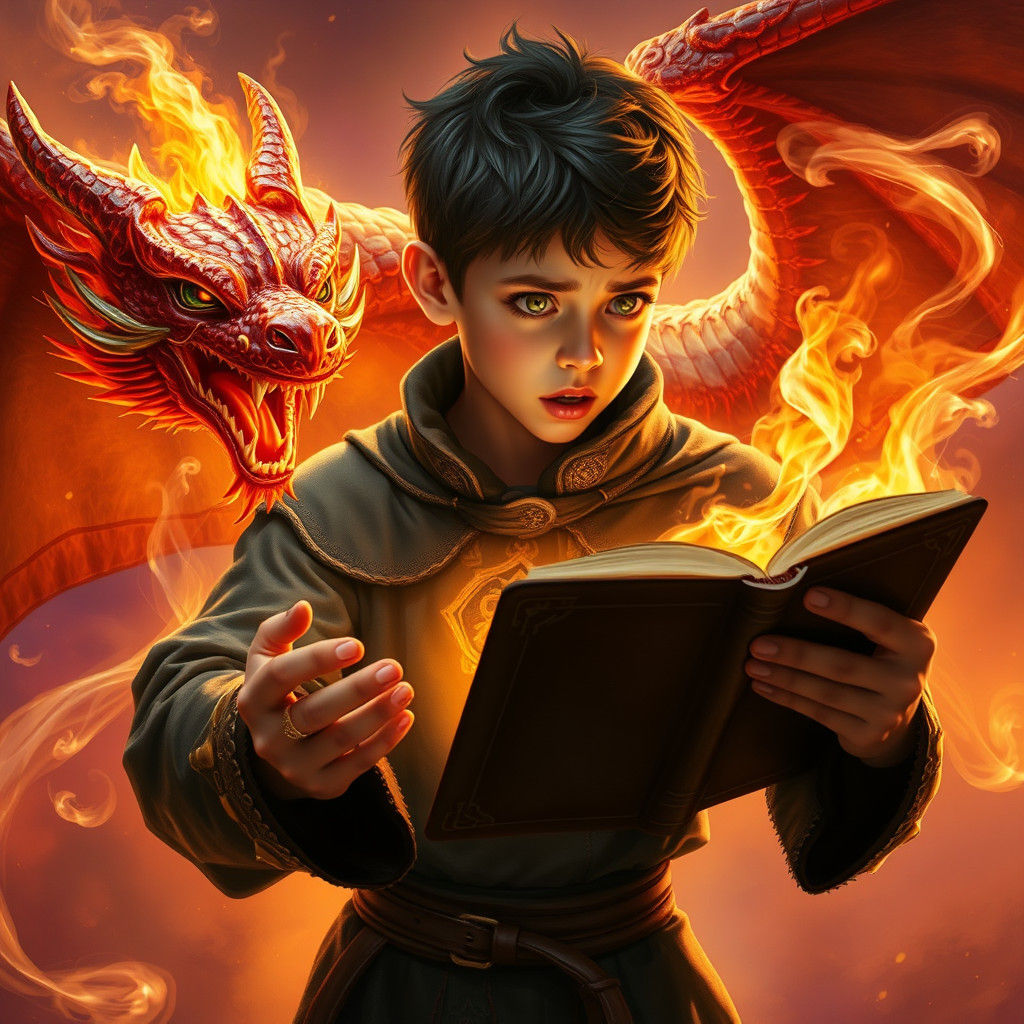 Sorcerer's Apprentice Conjures Fire Dragon