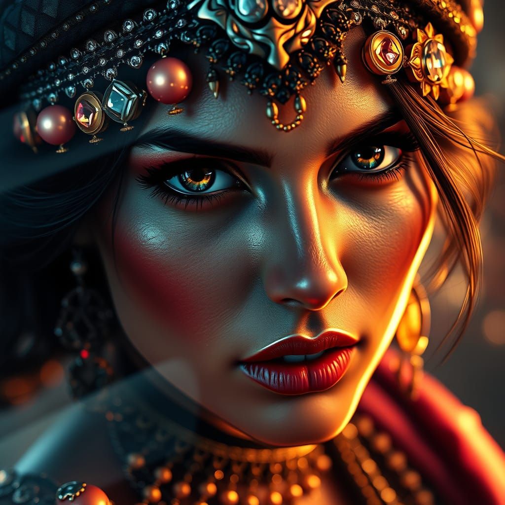 Enigmatic Mata Hari in Ethereal Splendor