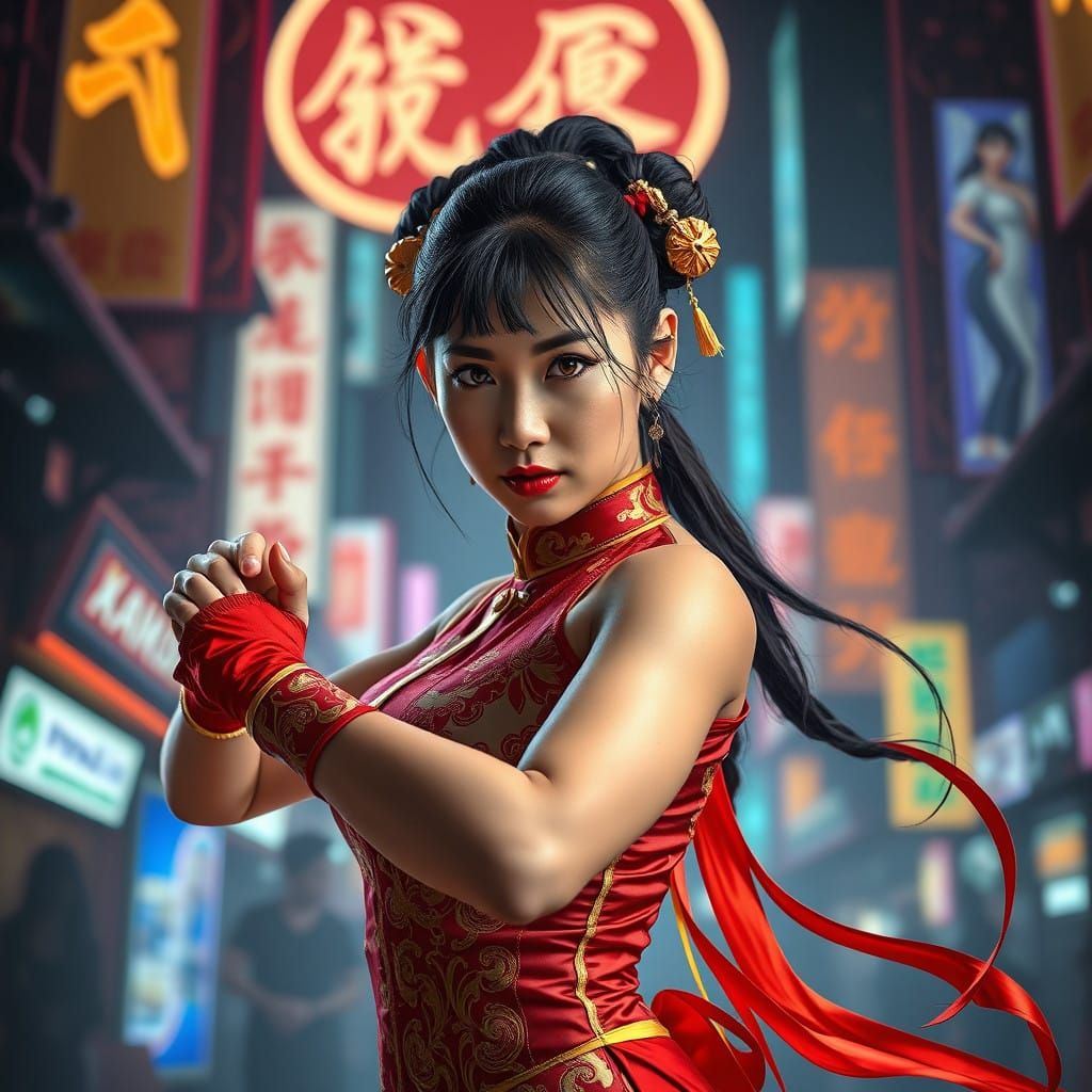 Ana Perez Channels Chun Li in Flawless Cyberpunk Cosplay